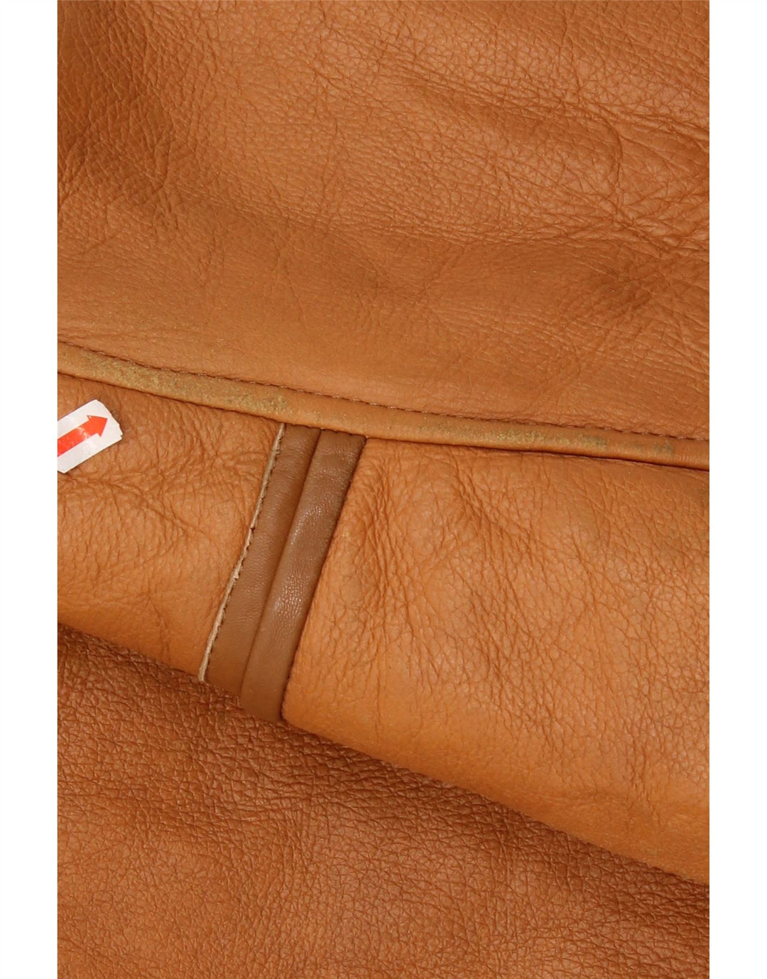 Vintage hombres shearling chaqueta Reino Unido 36 pequeño marrón