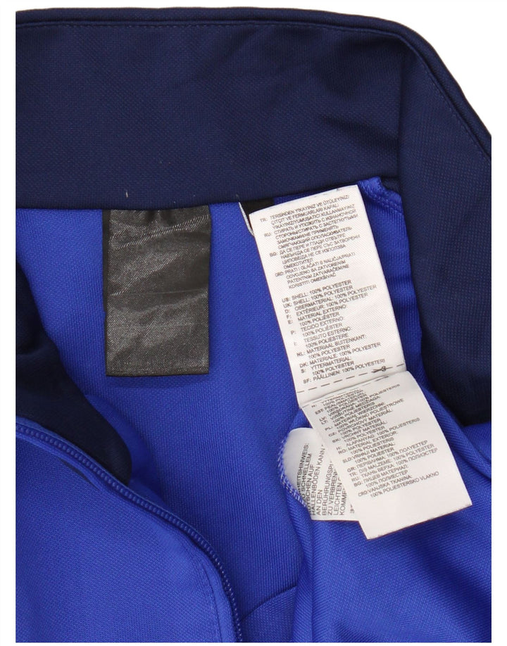 ADIDAS Mens Climalite Graphic Pullover Tracksuit Top Large Blue