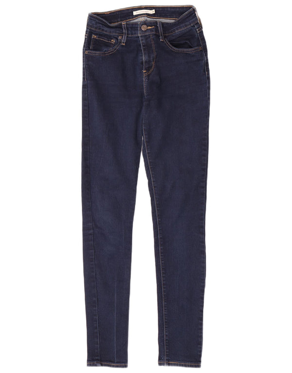 Vaqueros Levi's para mujer 721 de talle alto, pitillo, W26 L30, azul marino, algodón