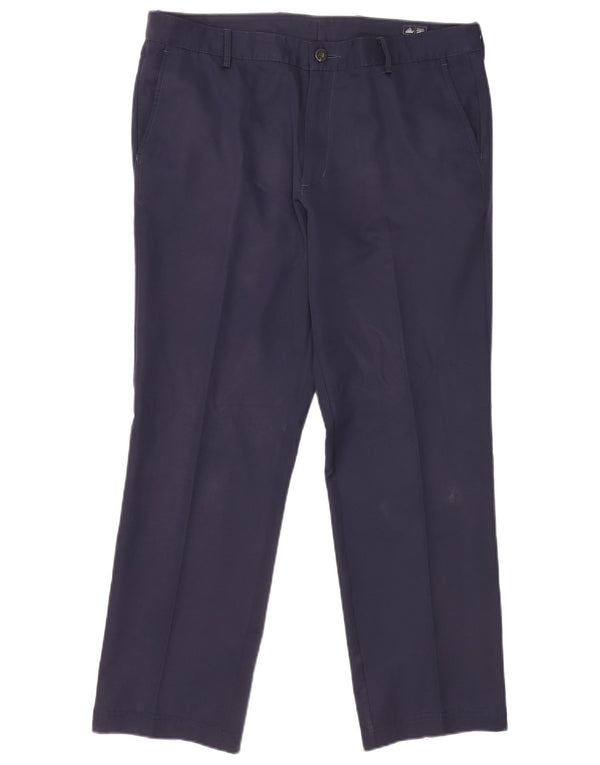 Adidas Mens Climalite Chino Pantalones W36 L29 Azul Marino Poliéster