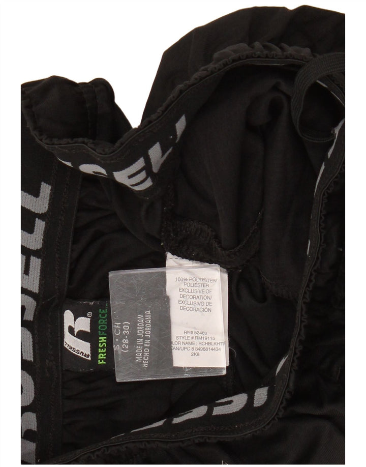 Russell Athletic - Pantalones cortos deportivos para hombre (poliéster), color negro