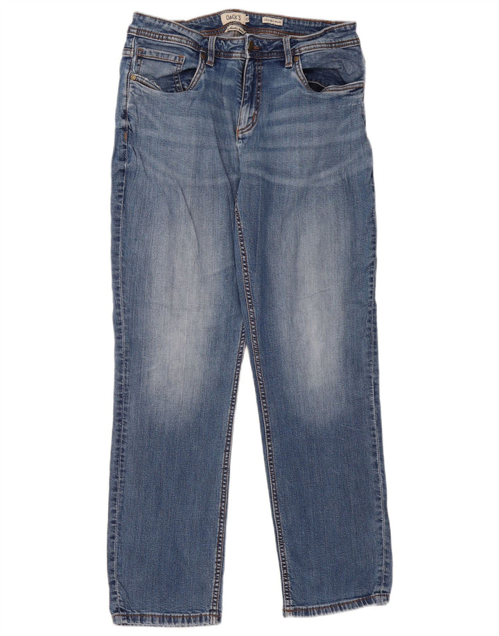 Dack's Jeans rectos para hombre IT 50 Large W32 L31 Azul