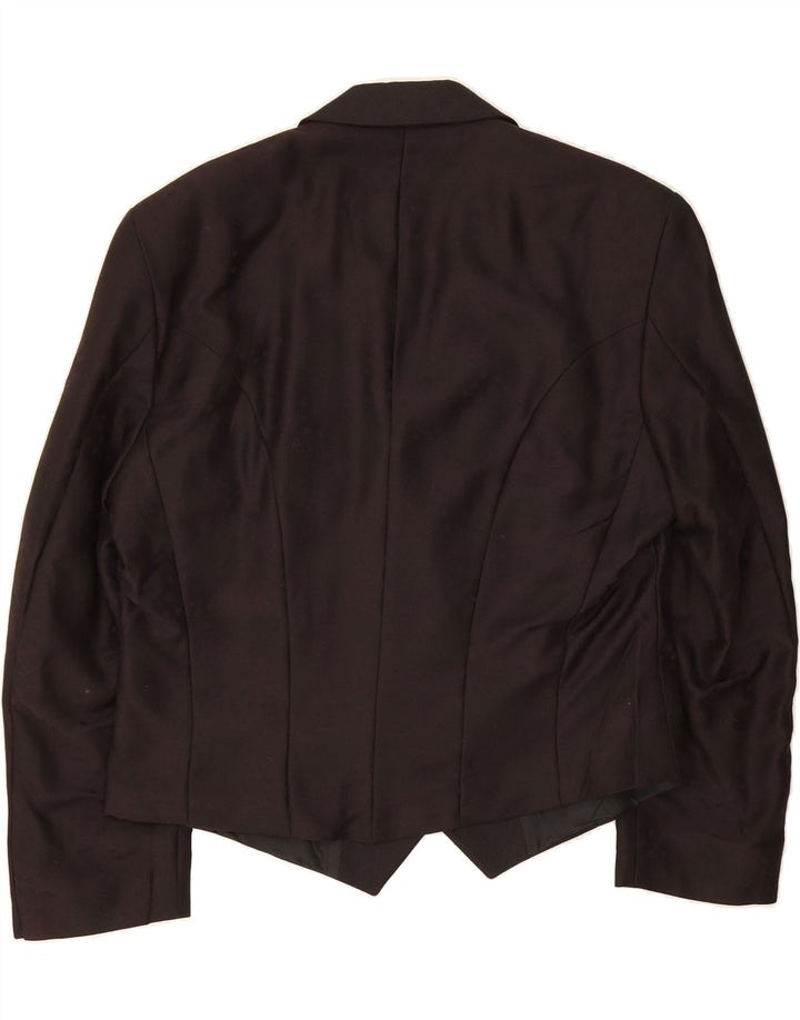 WILVORST Womens Double Breasted Blazer Jacket UK 14 Medium Maroon Vintage Wilvorst and Second-Hand Wilvorst from Messina Hembry 