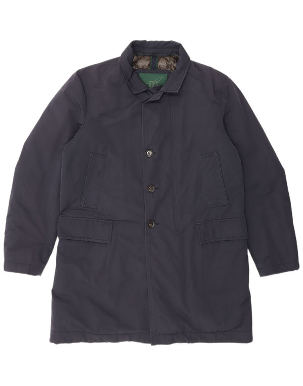 Henry Cottons Abrigo acolchado para hombre IT 50 Grande Algodón azul marino