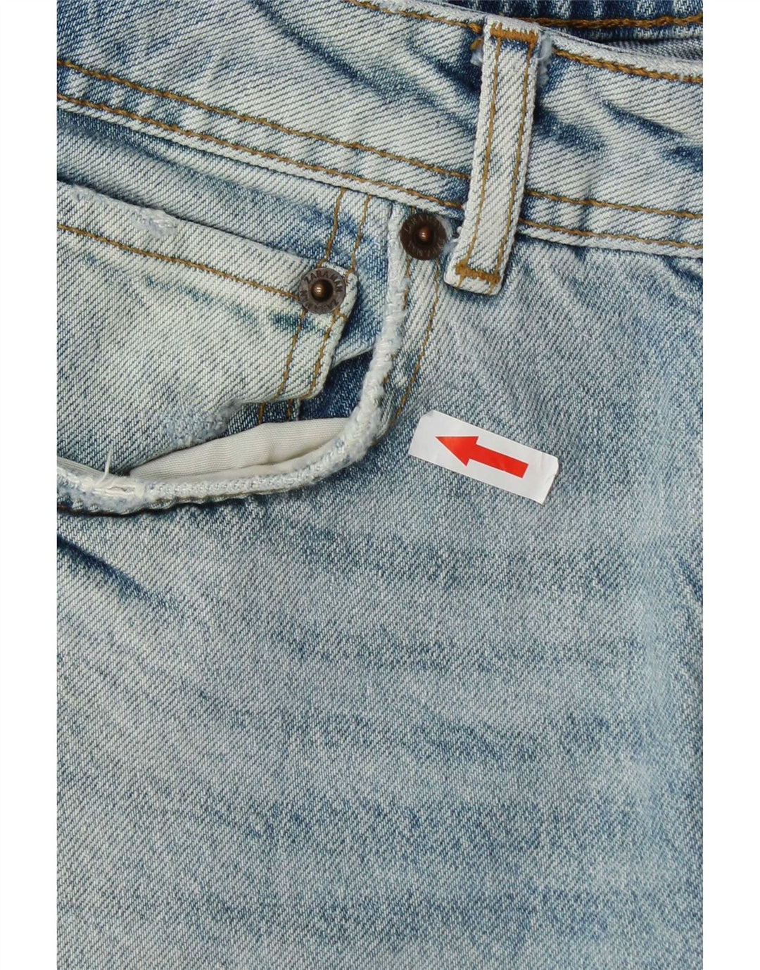 Zara Jeans rectos desgastados para hombre EU 40 Medium W31 L29 Algodón azul