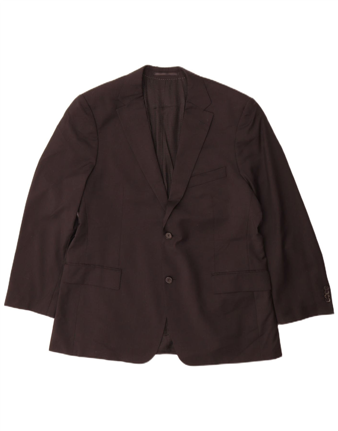 Hugo Boss Chaqueta tipo blazer de 2 botones para hombre EU 56 3XL Lana virgen negra