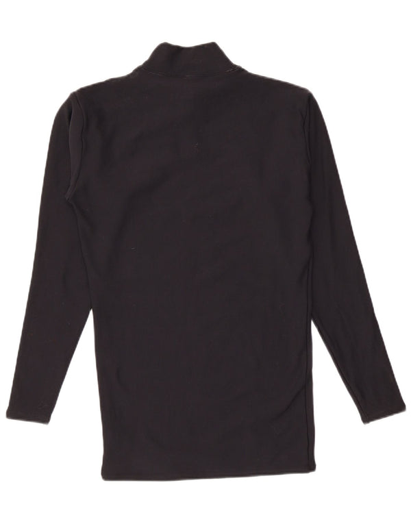 Under Armour Camiseta de compresión para hombre de manga larga de nailon negro mediano