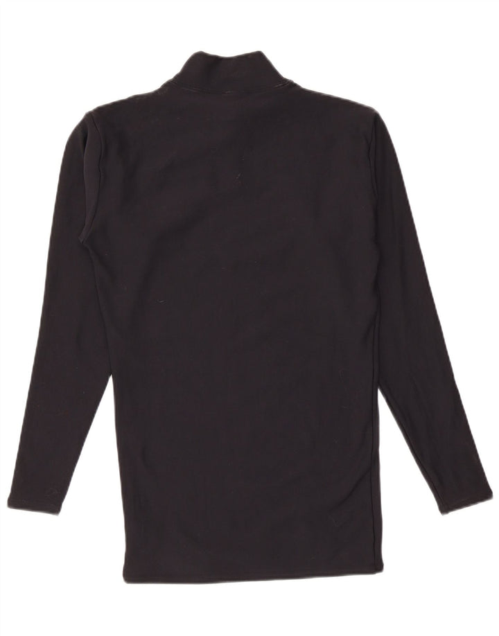 Under Armour Camiseta de compresión para hombre de manga larga de nailon negro mediano