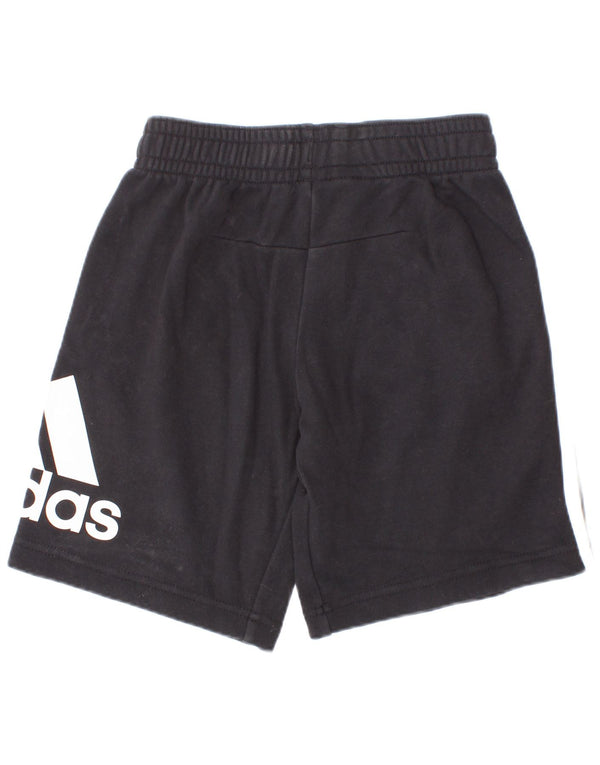 Adidas Pantalones cortos deportivos con gráficos para niños 7-8 años Algodón negro