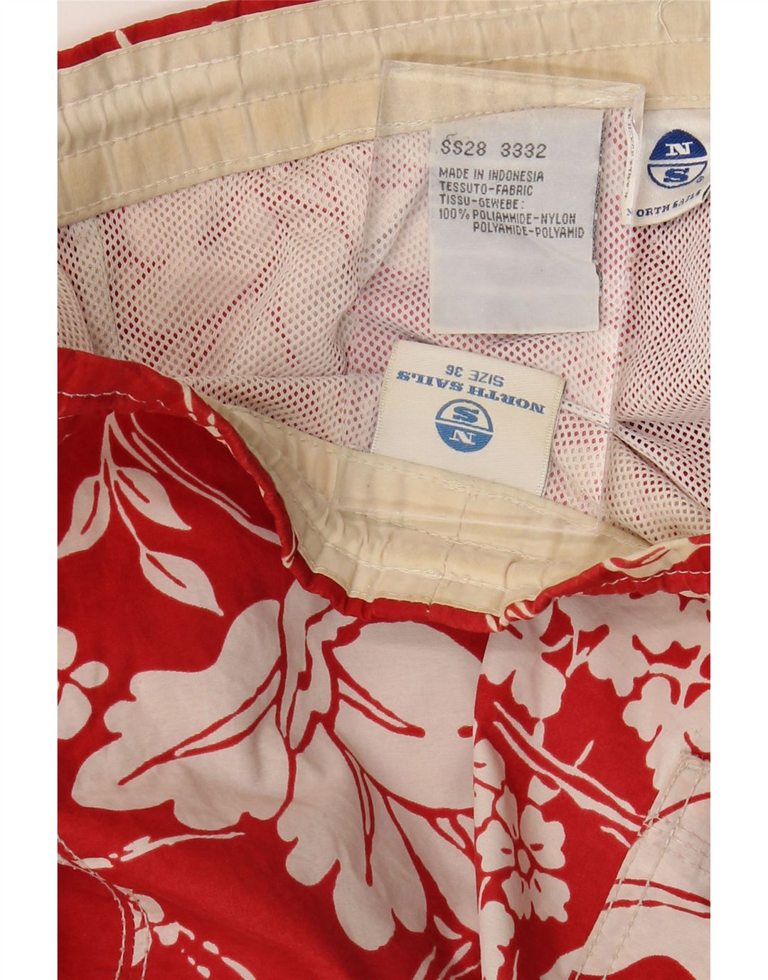 North Sails Bañador Corto Hombre De Poliamida Floral Rojo Grande