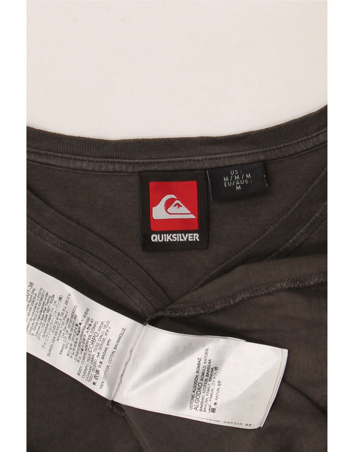 QUIKSILVER Camiseta Hombre Top Marrón Medio Algodón