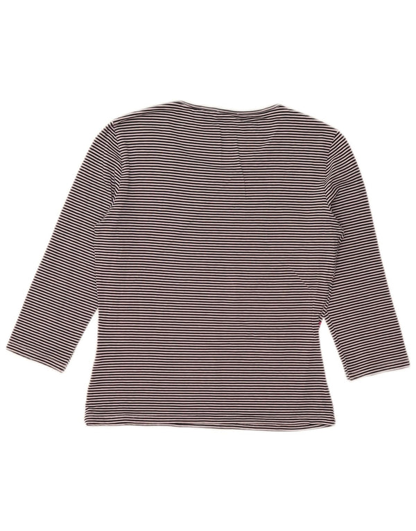 Marella Blusa de manga 3/4 para mujer UK 46 Grande Azul marino Rayas