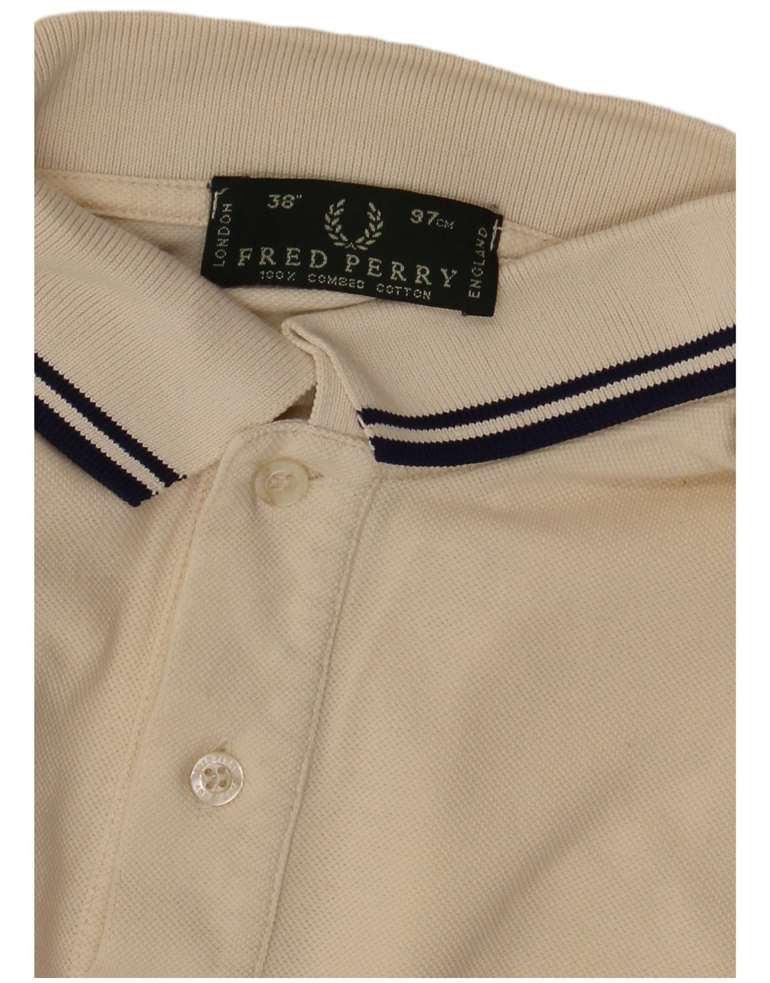 Polo Fred Perry Hombre Pequeño Algodón Beige