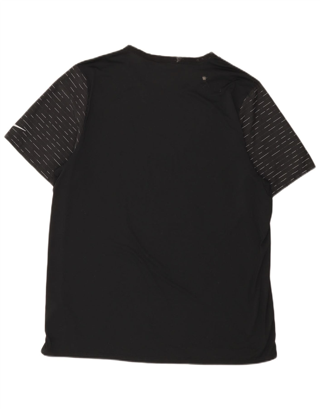 Nike Camiseta Dri Fit para hombre Top XL Poliéster a rayas negras