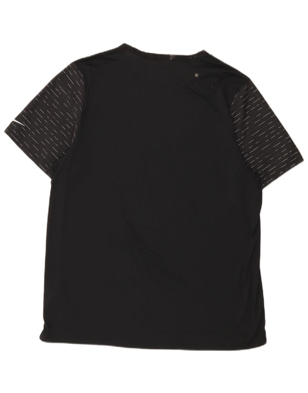 Nike Camiseta Dri Fit para hombre Top XL Poliéster a rayas negras