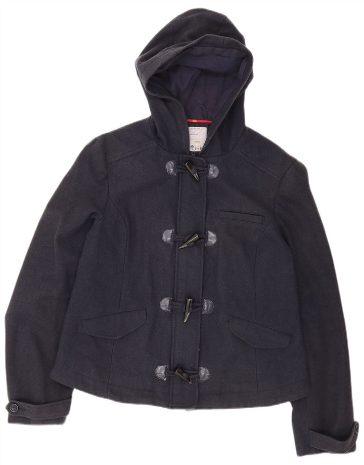 Trenca con capucha para mujer Fat Face UK 46 Large Lana azul marino