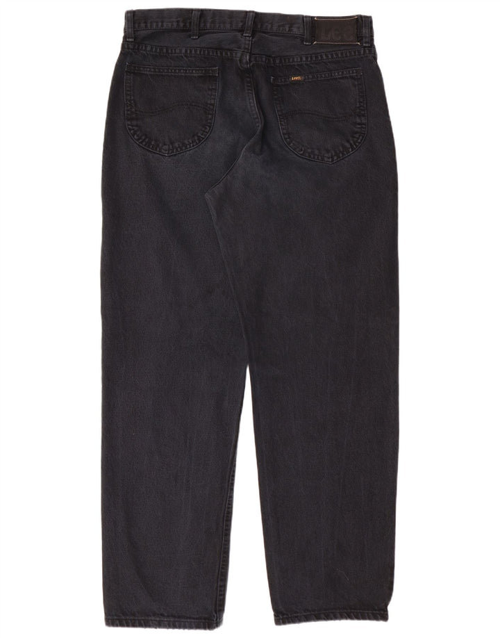 LEE Vaqueros rectos Kansas para hombre W38 L32 Algodón negro