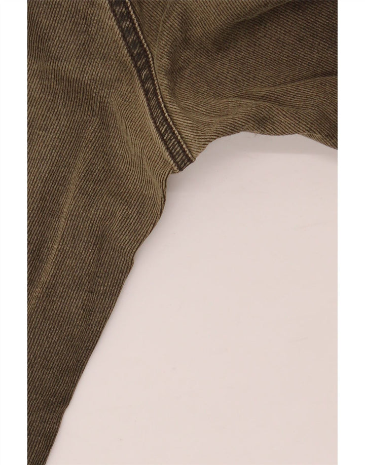 ICEBERG Vaqueros rectos para hombre W38 L27 Algodón caqui