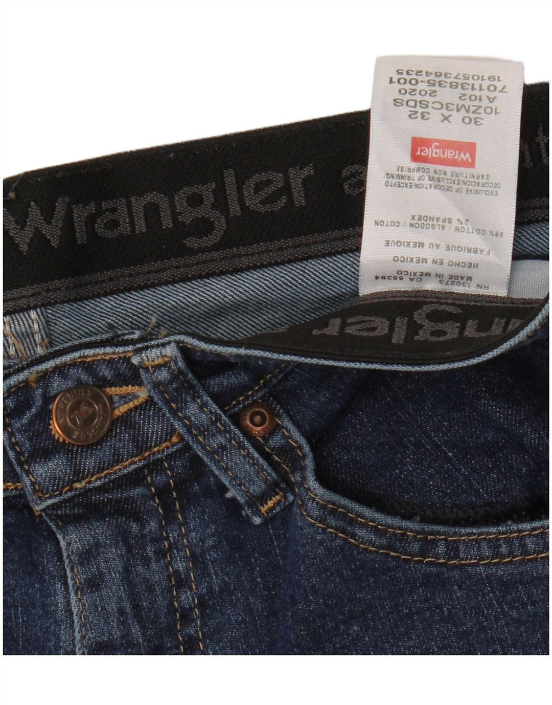 WRANGLER Vaqueros rectos para hombre W30 L32 Algodón azul