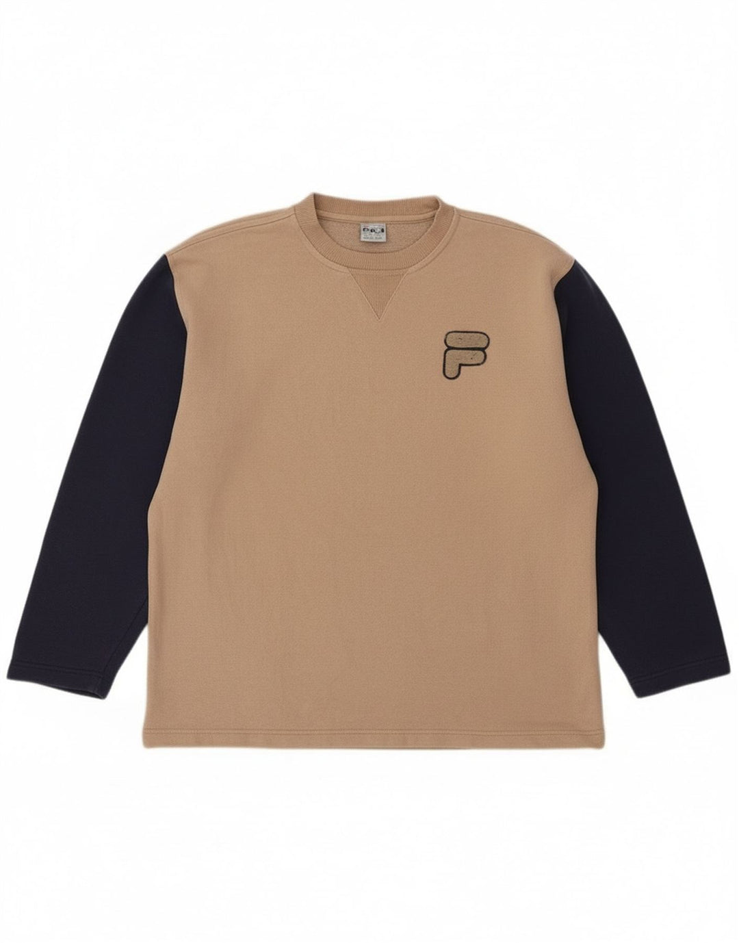 Fila Boys Graphic Sudadera Jumper 13-14 años Grande Beige Colorblock