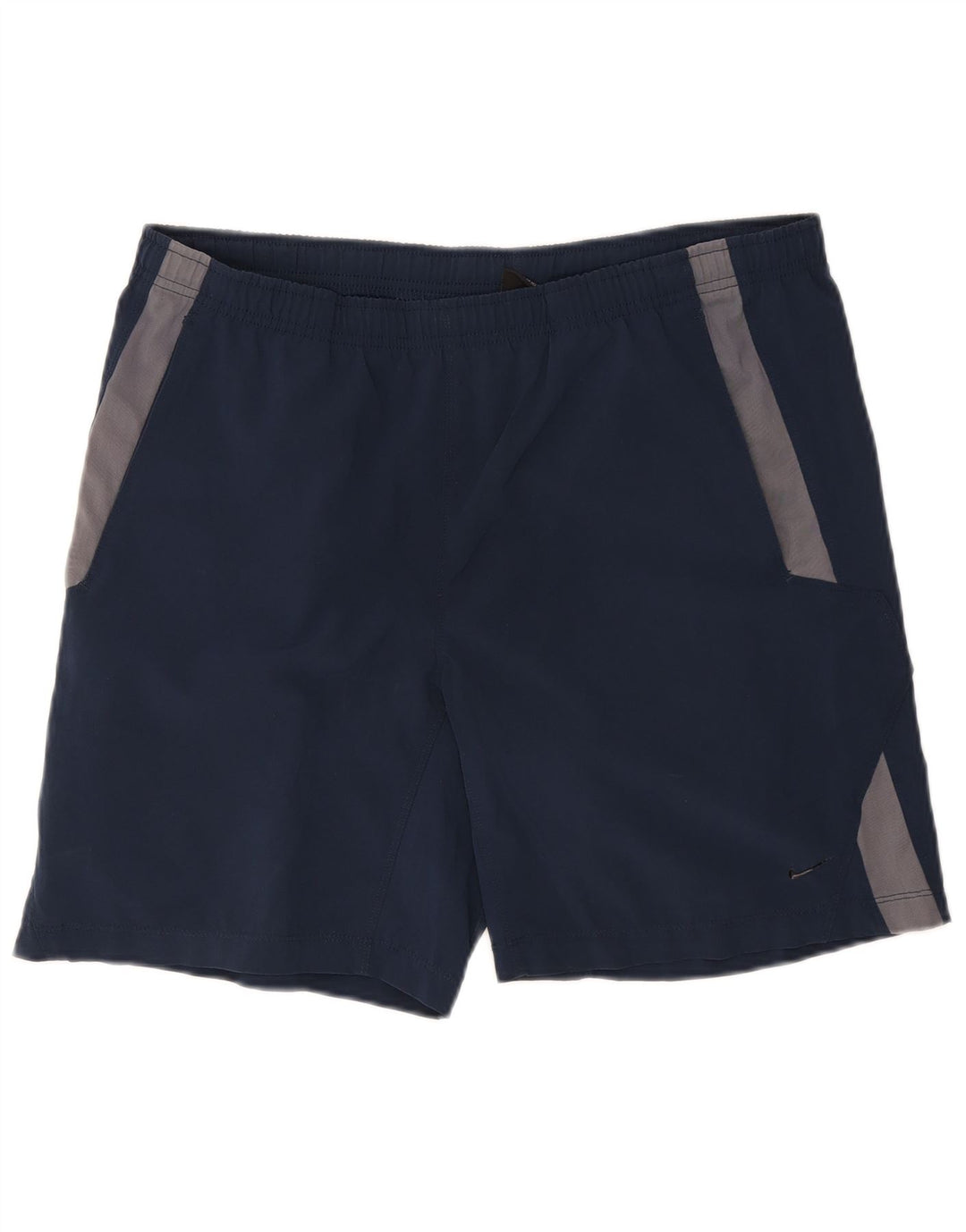 Nike - Pantalones cortos deportivos para hombre (talla pequeña), color azul marino, poliéster
