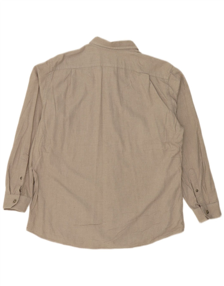 EDDIE BAUER Camisa holgada para hombre Algodón beige grande