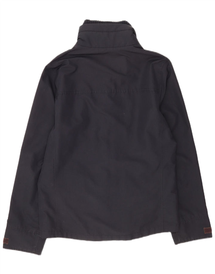 Hollister Chaqueta impermeable para hombre Reino Unido 40 Grande Poliéster azul marino