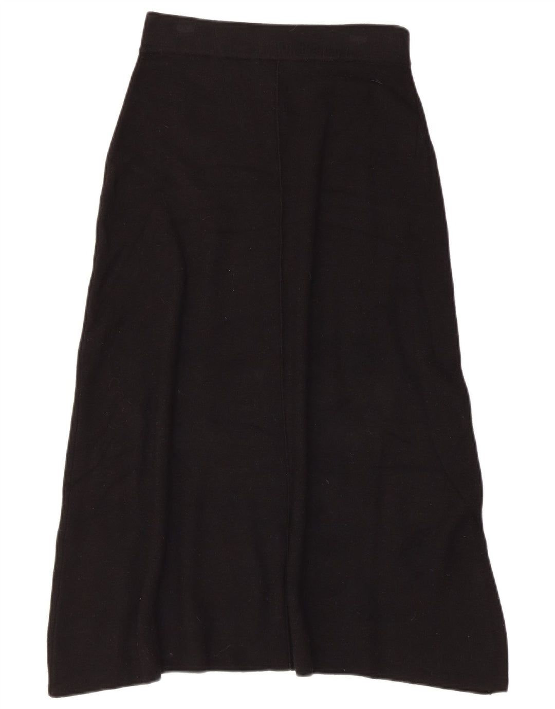 Zara Mujer Falda Acampanada De Punto Pequeña W26 Negro