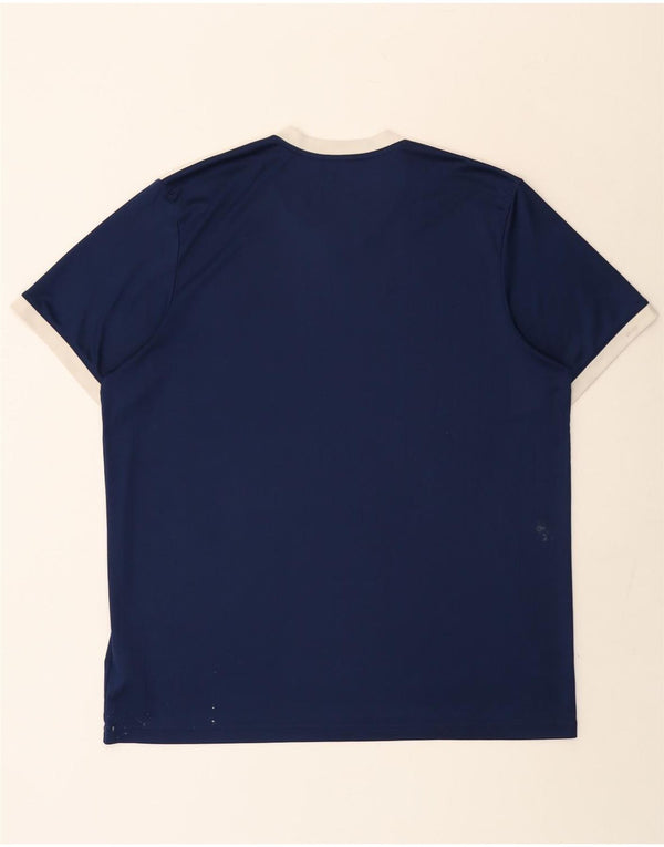 Adidas Mens Climalite Camiseta Top 2XL Azul Marino Poliéster