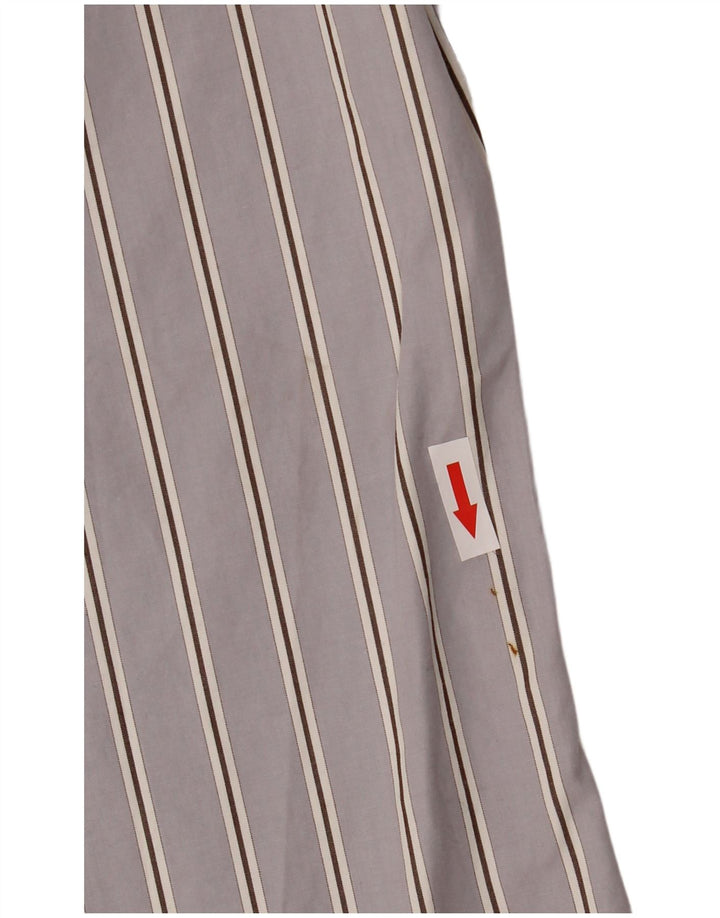 Camisa Superdry Hombre De Algodón A Rayas Gris Medio