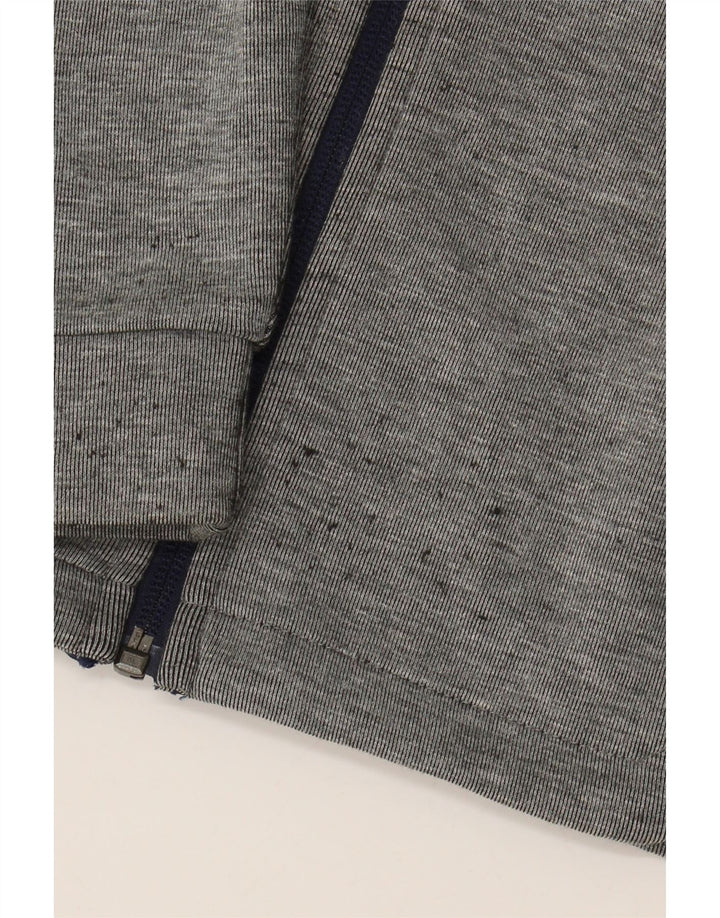 PUMA Sudadera con capucha y cremallera gráfica para niños 9-10 años Gris Poliéster color block