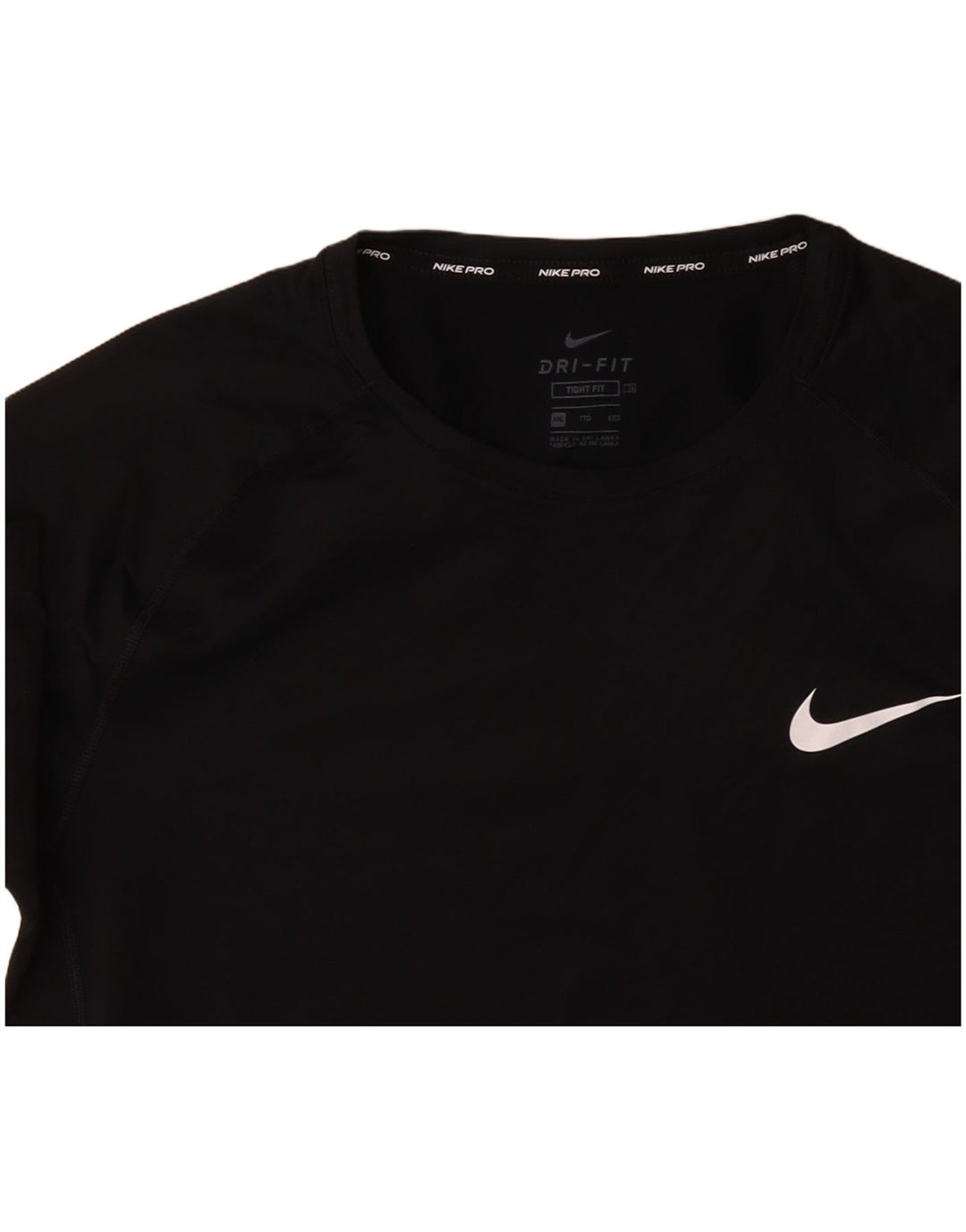 NIKE Camiseta ajustada para hombre 2XL Poliéster negro