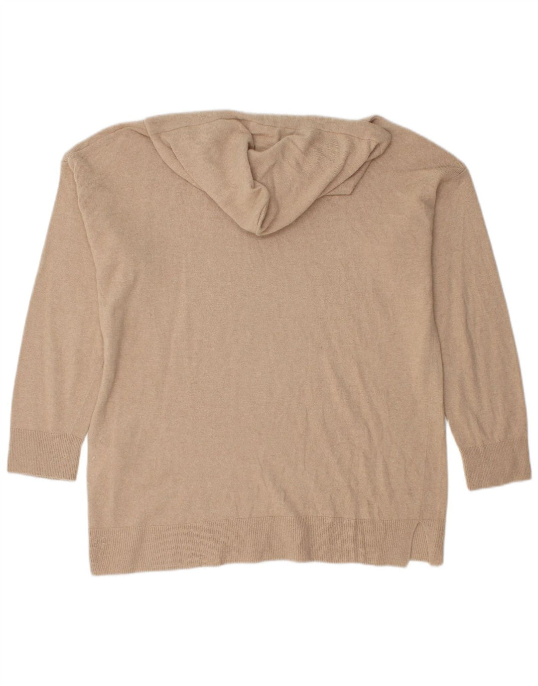 Benetton Jersey Con Capucha Mujer ES 44 Medio Beige Poliamida