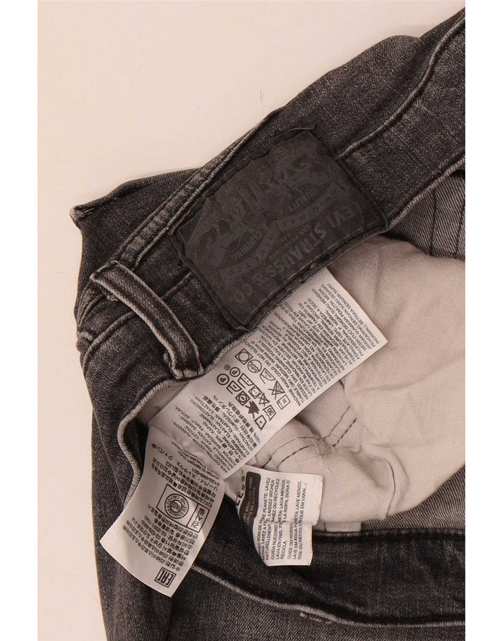 Levi's Hombre 511 Slim Jeans W36 L33 Algodón Gris