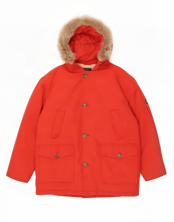 Woolrich Chaqueta acolchada con capucha para niño 11-12 años Nylon rojo