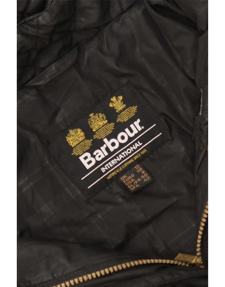 Barbour Chaqueta Parka Acolchada con Capucha para Mujer Reino Unido 12 Mediano Negro