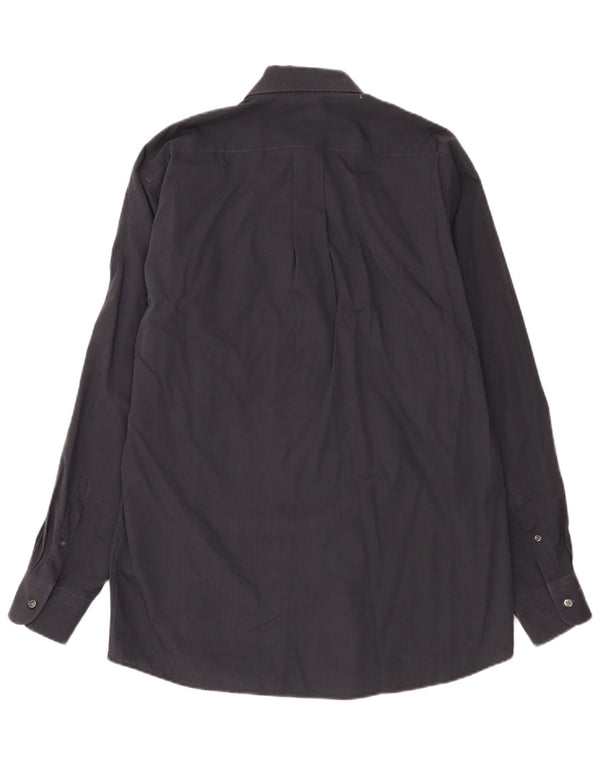 Camisa Kenzo Hombre Talla 41 16 Grande Gris Algodón