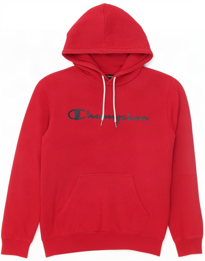 Champion Sudadera Con Capucha Gráfica Para Hombre Jersey De Algodón Rojo Medio
