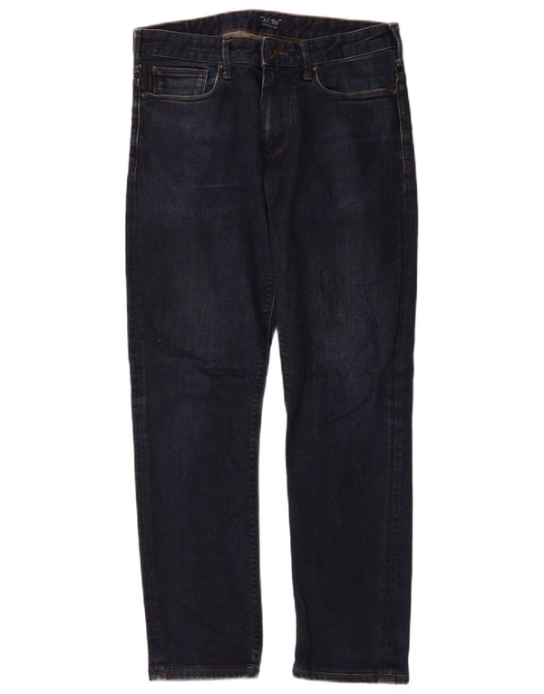 Armani Jeans Slim Hombre W30 L28 Algodón Azul Marino