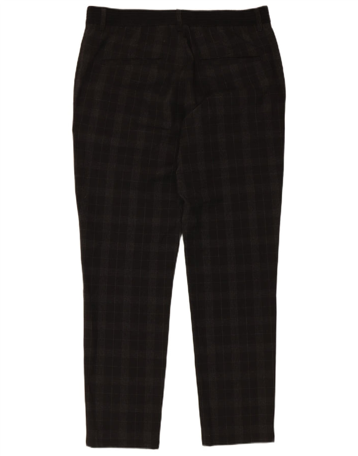 Zara Hombre Pantalón Chino Tapered Medium W31 L28 Black Check