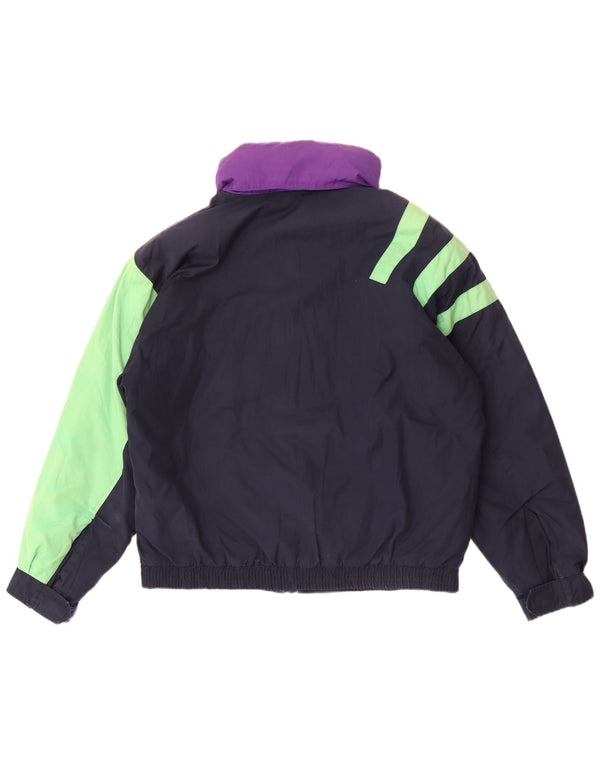 Fila Chaqueta de esquí con capucha para hombre IT 50 Large Poliéster color azul marino
