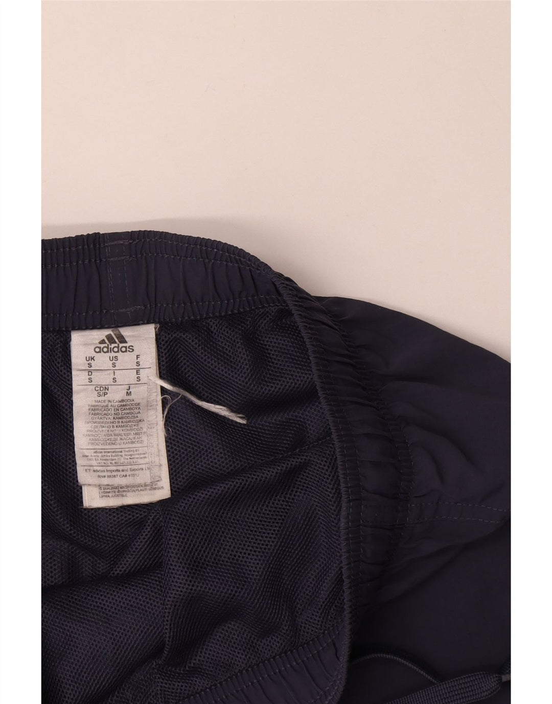Adidas Pantalones cortos deportivos para hombre Small Azul marino Poliéster