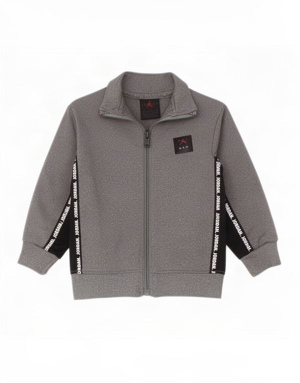 Jordan Baby Boys Graphic Chándal Top Chaqueta 9-12 Meses Gris Colorblock