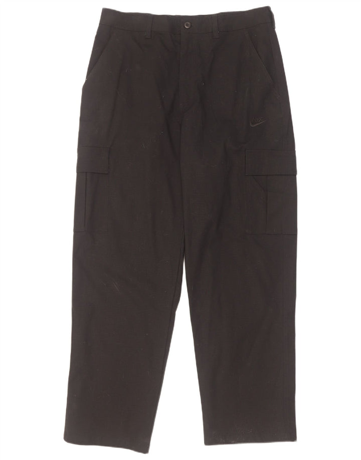 Pantalón cargo cónico Nike para hombre W32 L32 Algodón negro