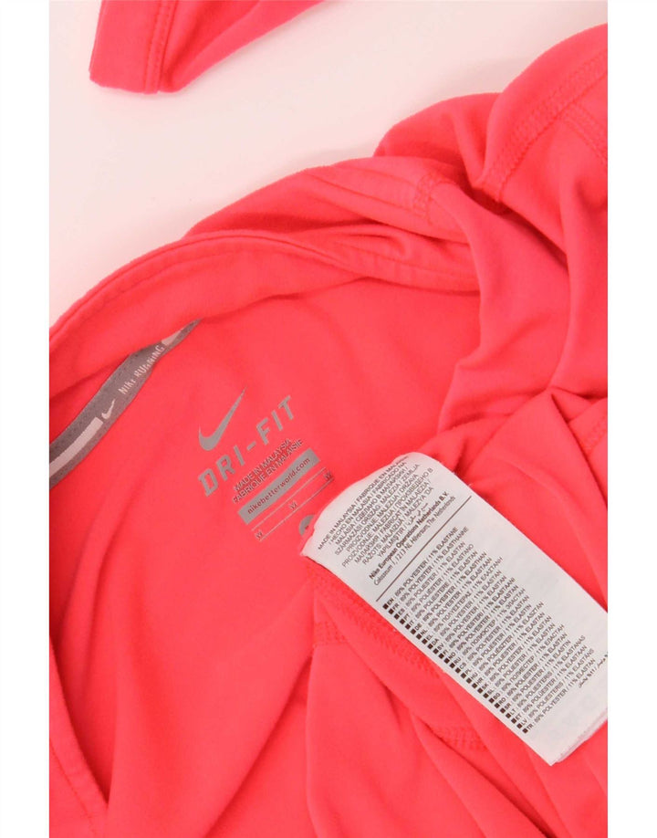 Nike Dri Fit - Chándal con cremallera y cuello para mujer, talla M, color rosa