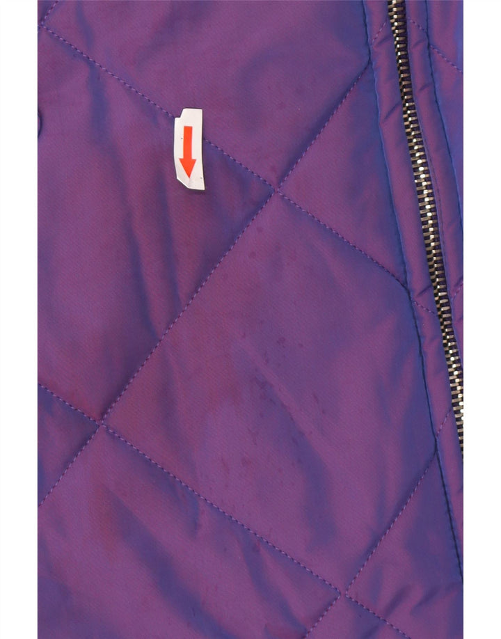Belfe & Belfe Abrigo acolchado extragrande con capucha para mujer IT 44 Medium Purple