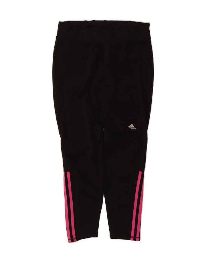 ADIDAS Womens Tracksuit Trousers UK 12/14 Medium  Black Polyester Vintage Adidas and Second-Hand Adidas from Messina Hembry 