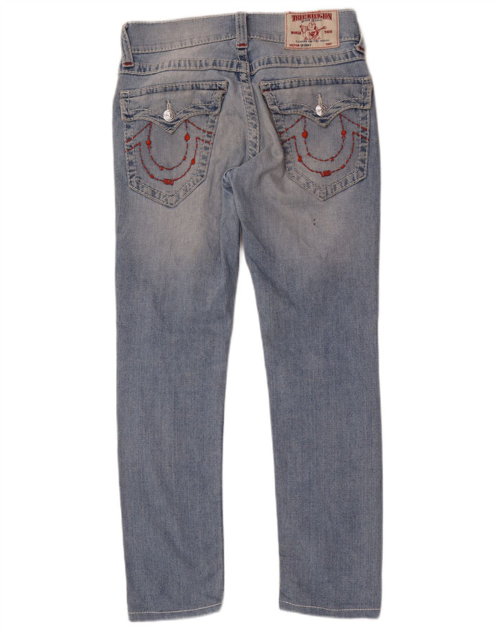TRUE RELIGION Vaqueros ajustados para mujer W30 L29 Algodón azul