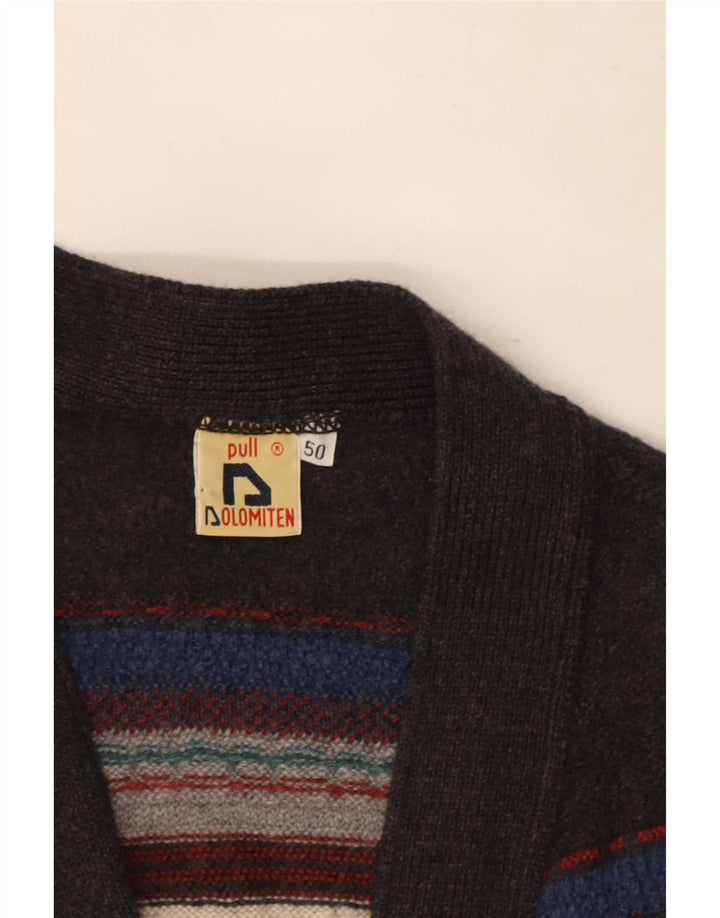 Dolomiten Cárdigan De Hombre IT 50 Medium Lana Geométrica Multicolor