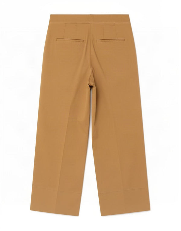 Massimo Dutti Pantalones Cortos De Cintura Alta Mujer EU 40 Medium W30 L25 Beige